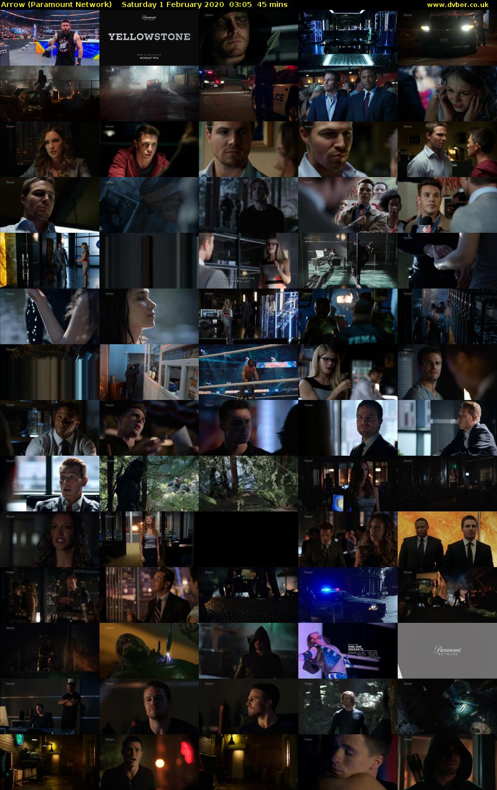 Arrow (Paramount Network) Saturday 1 February 2020 03:05 - 03:50