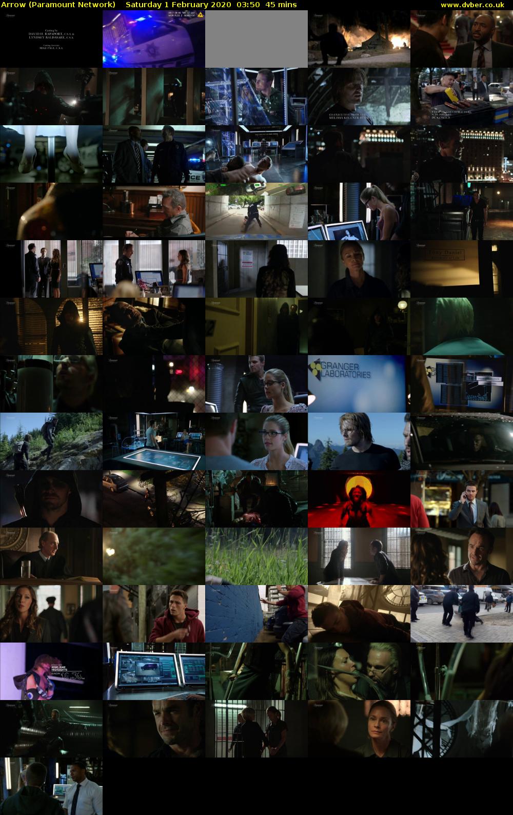 Arrow (Paramount Network) Saturday 1 February 2020 03:50 - 04:35