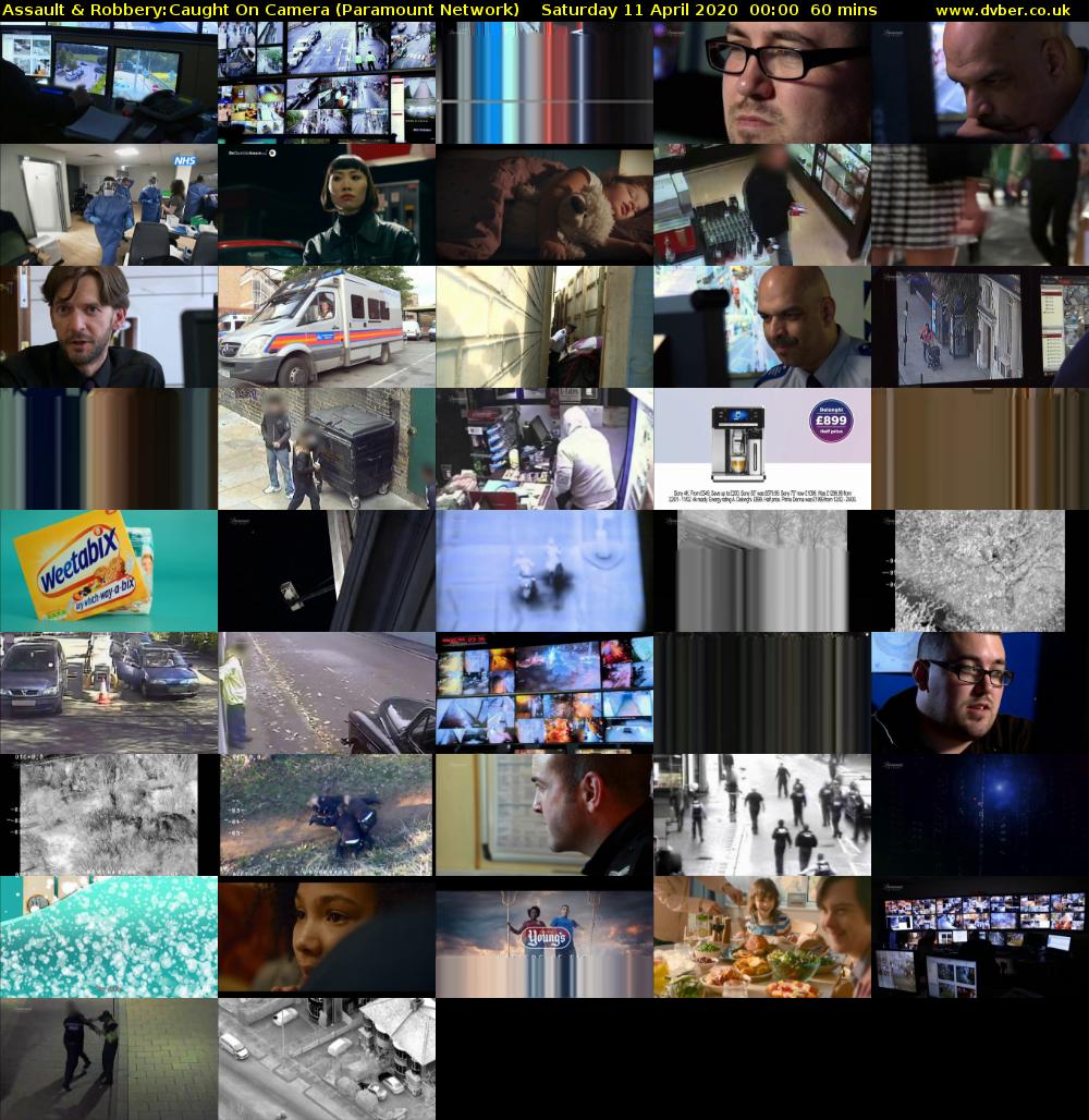 Assault & Robbery:Caught On Camera (Paramount Network) Saturday 11 April 2020 00:00 - 01:00