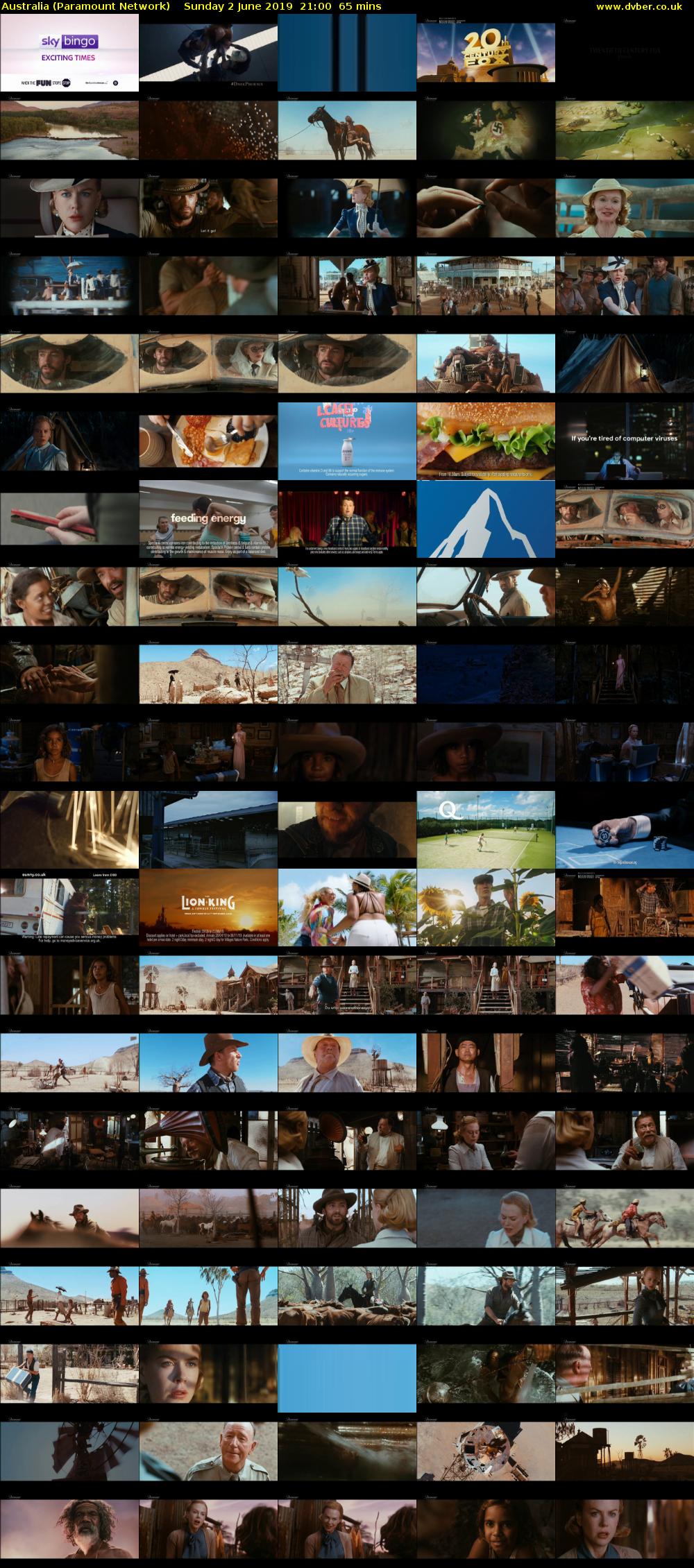 Australia (Paramount Network) Sunday 2 June 2019 21:00 - 22:05