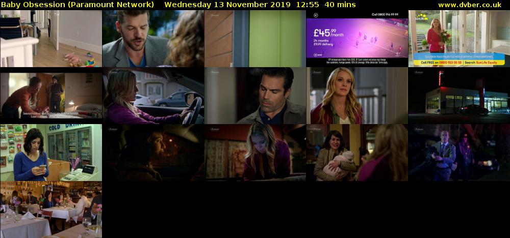 Baby Obsession (Paramount Network) Wednesday 13 November 2019 12:55 - 13:35
