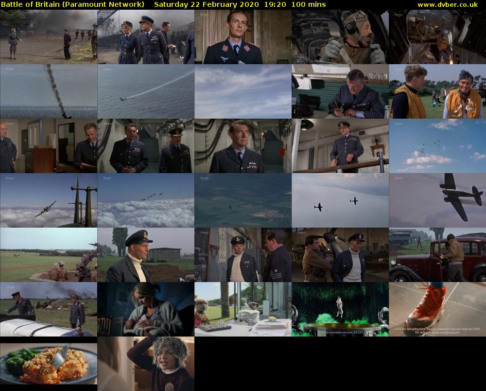 Battle of Britain (Paramount Network) Saturday 22 February 2020 19:20 - 21:00