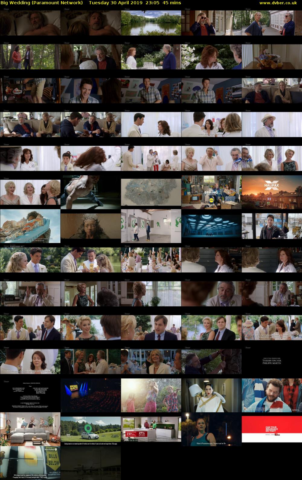 Big Wedding (Paramount Network) Tuesday 30 April 2019 23:05 - 23:50