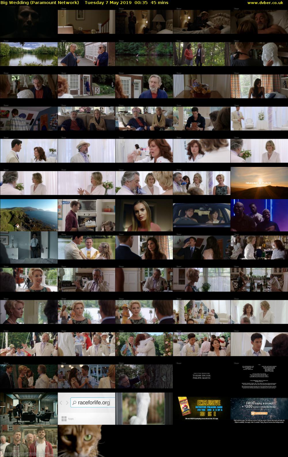 Big Wedding (Paramount Network) Tuesday 7 May 2019 00:35 - 01:20