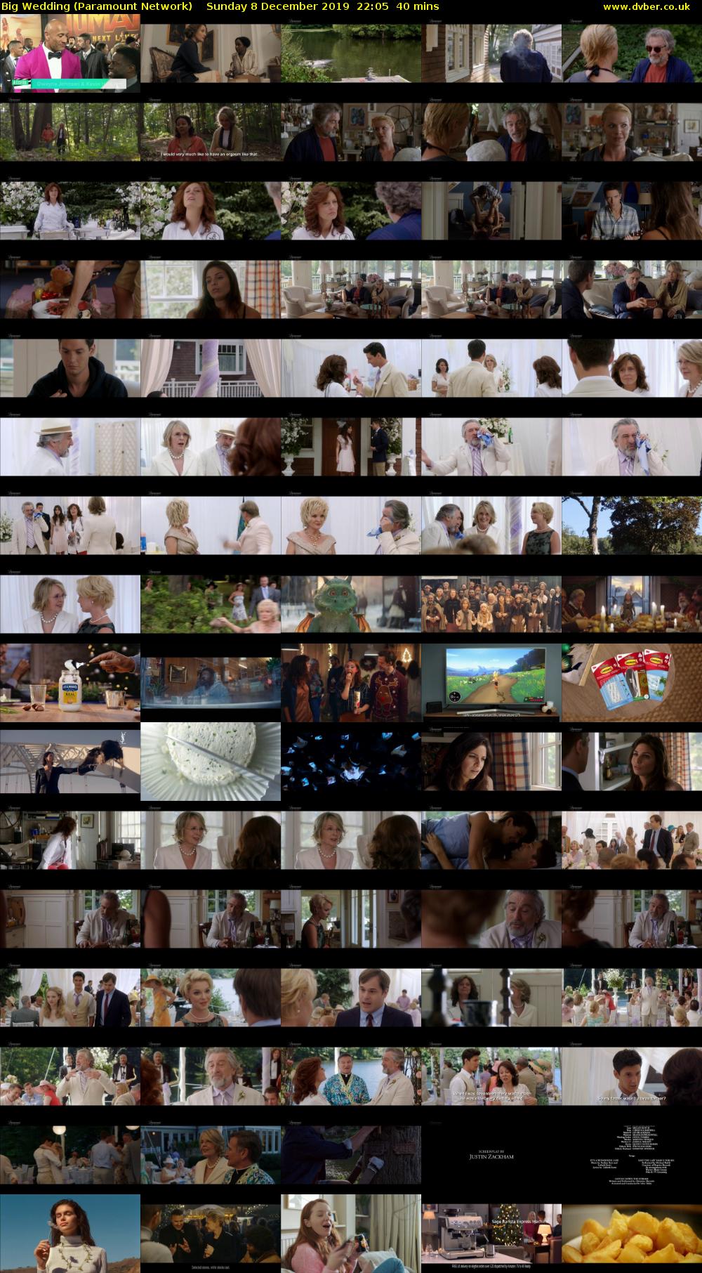 Big Wedding (Paramount Network) Sunday 8 December 2019 22:05 - 22:45