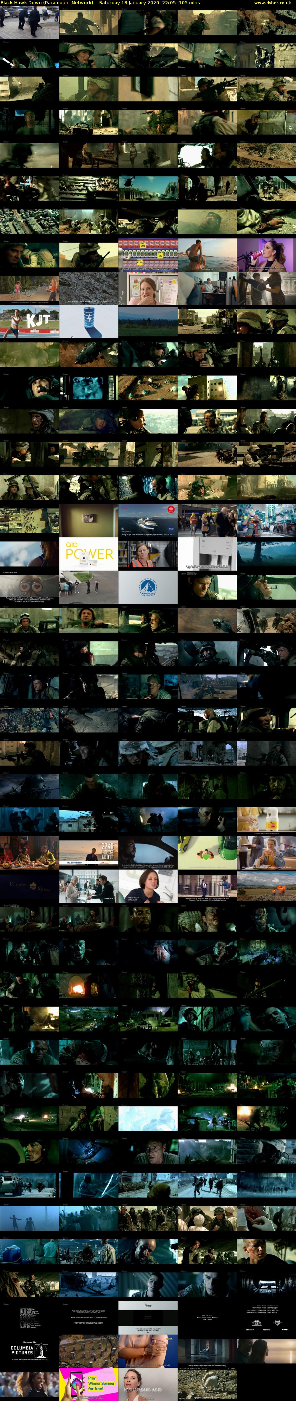 Black Hawk Down (Paramount Network) Saturday 18 January 2020 22:05 - 23:50