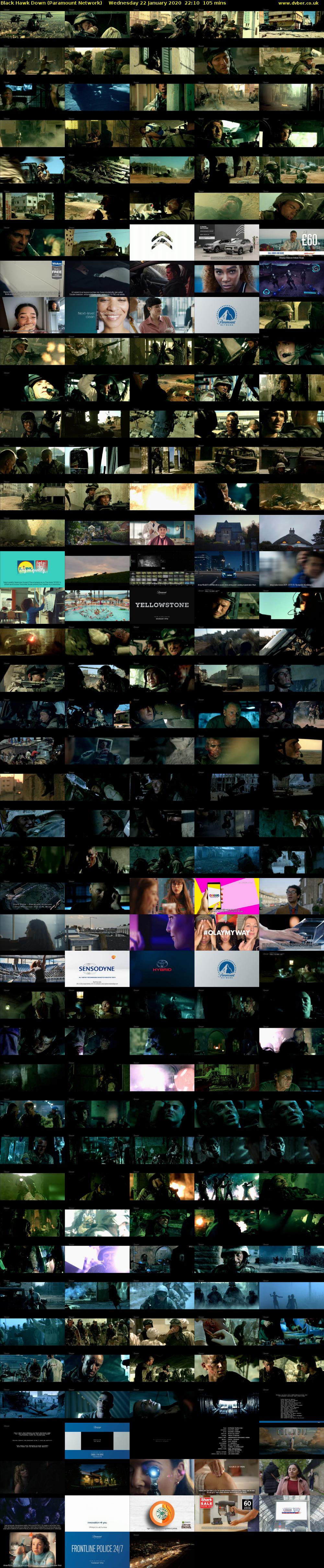 Black Hawk Down (Paramount Network) Wednesday 22 January 2020 22:10 - 23:55