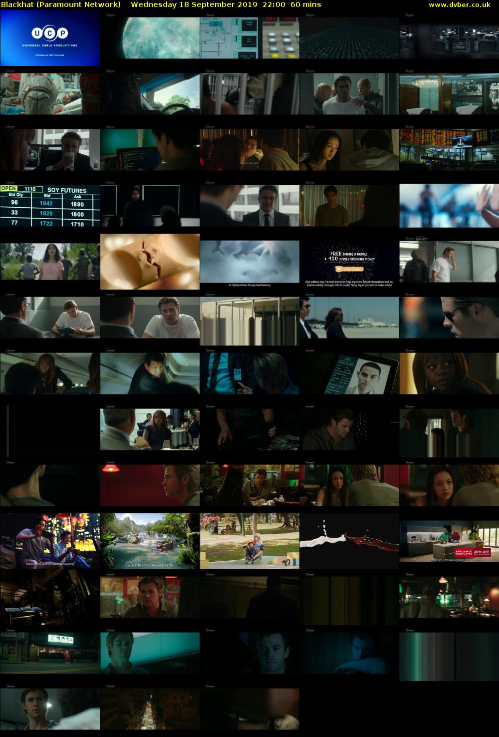 Blackhat (Paramount Network) Wednesday 18 September 2019 22:00 - 23:00