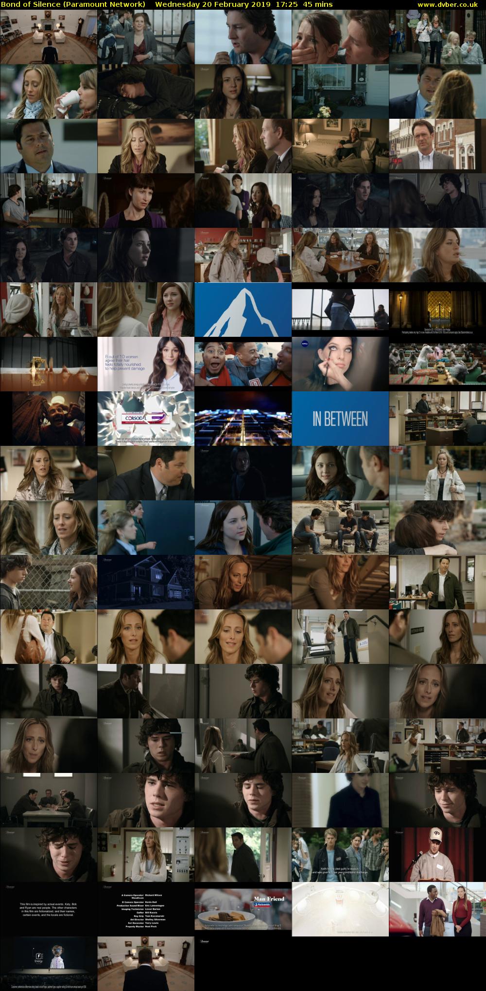 Bond of Silence (Paramount Network) Wednesday 20 February 2019 17:25 - 18:10