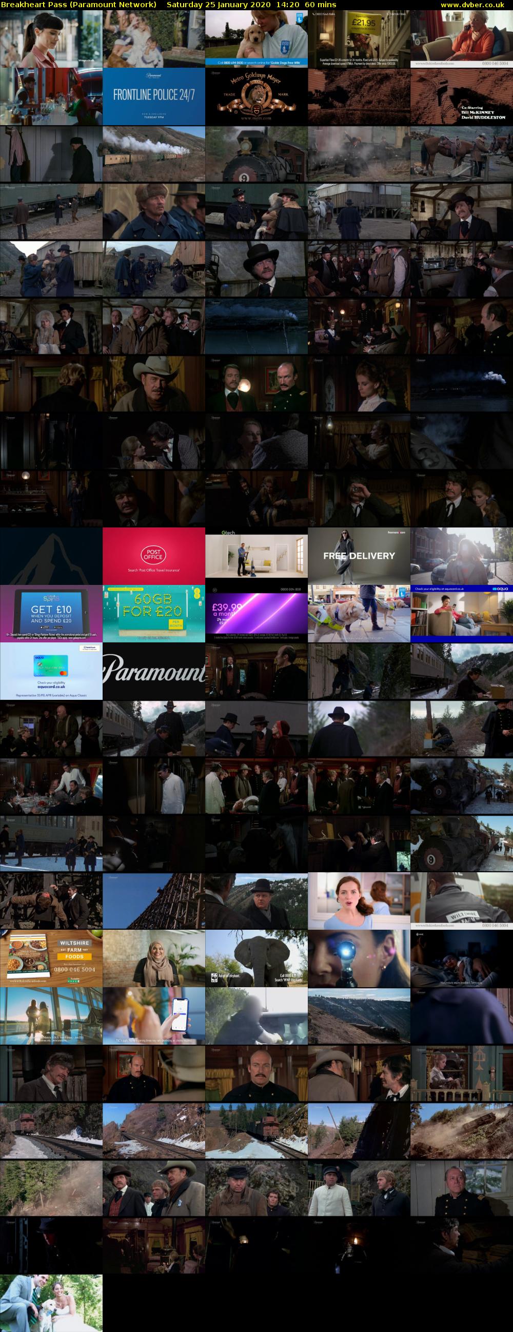 Breakheart Pass (Paramount Network) Saturday 25 January 2020 14:20 - 15:20