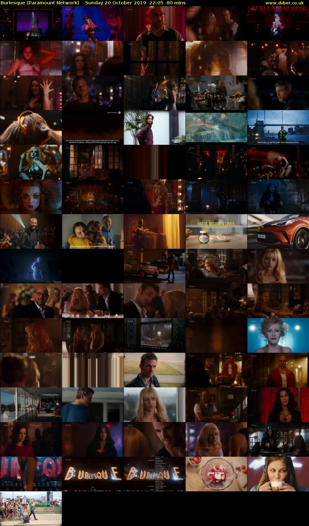 Burlesque (Paramount Network) Sunday 20 October 2019 22:05 - 23:25