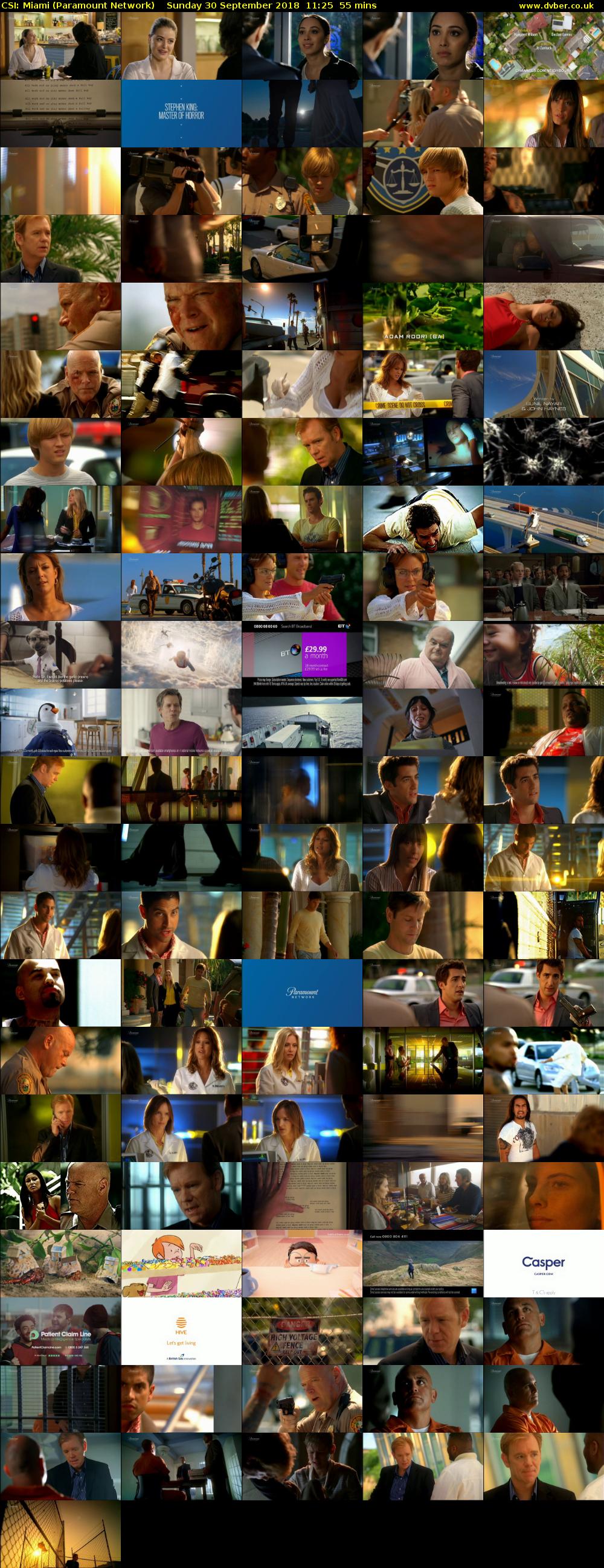 CSI: Miami (Paramount Network) Sunday 30 September 2018 11:25 - 12:20