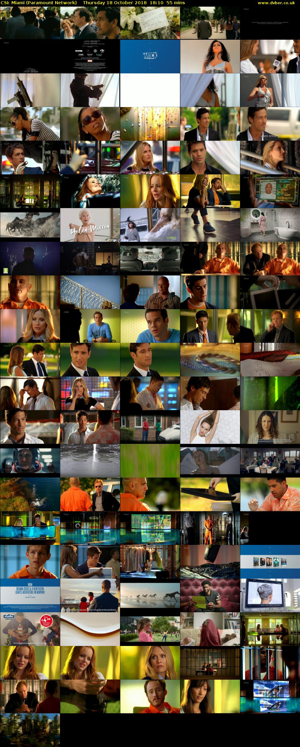CSI: Miami (Paramount Network) Thursday 18 October 2018 18:10 - 19:05
