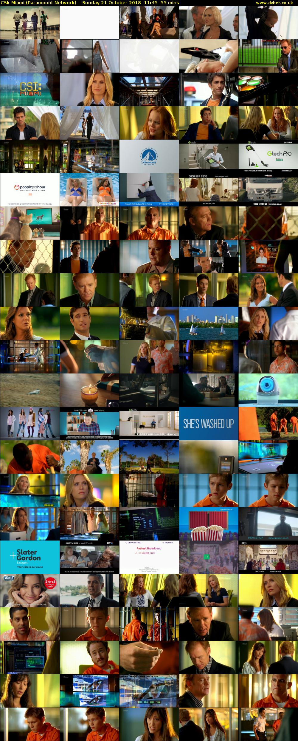 CSI: Miami (Paramount Network) Sunday 21 October 2018 11:45 - 12:40