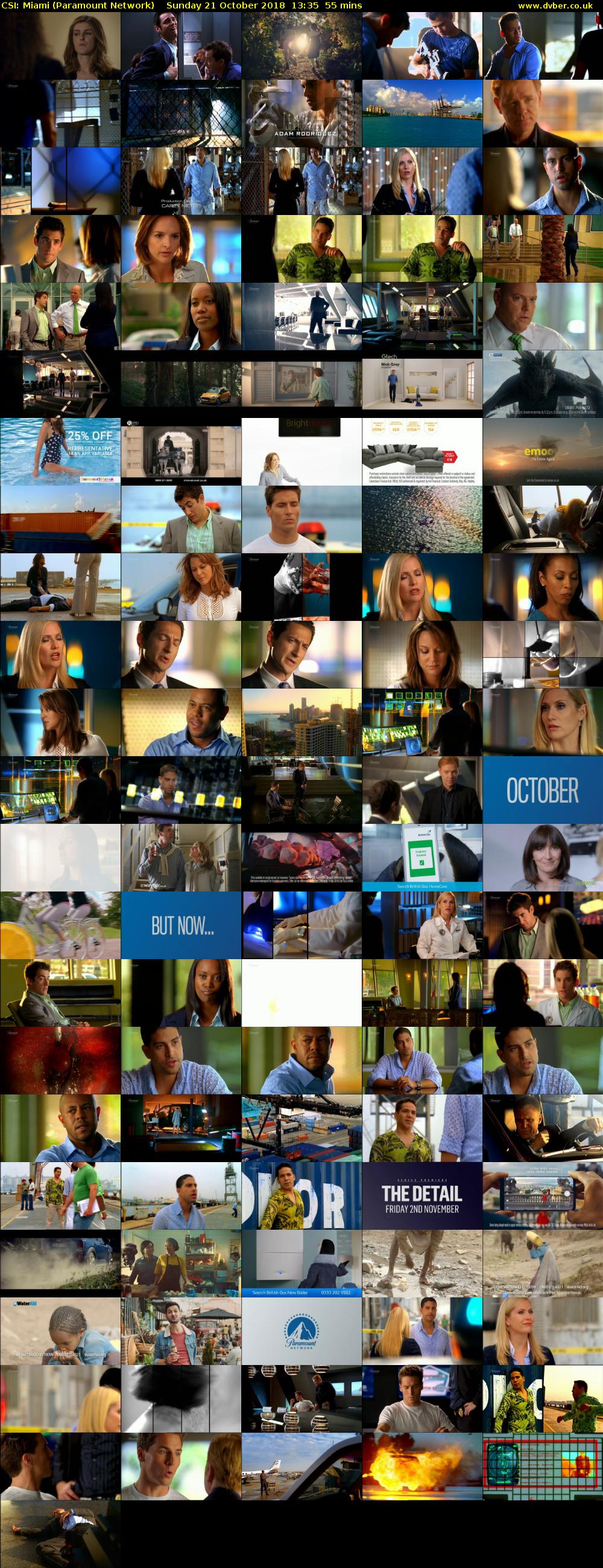 CSI: Miami (Paramount Network) Sunday 21 October 2018 13:35 - 14:30