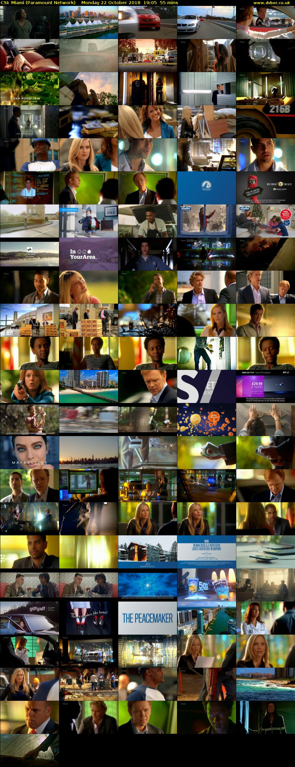 CSI: Miami (Paramount Network) Monday 22 October 2018 19:05 - 20:00