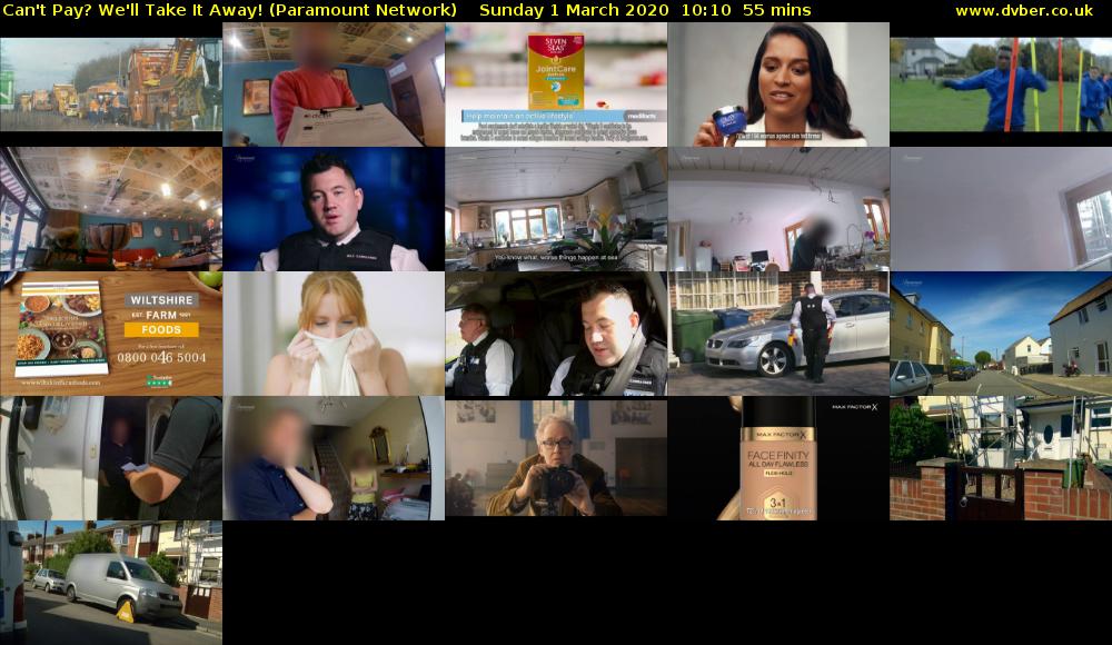 Can't Pay? We'll Take It Away! (Paramount Network) Sunday 1 March 2020 10:10 - 11:05