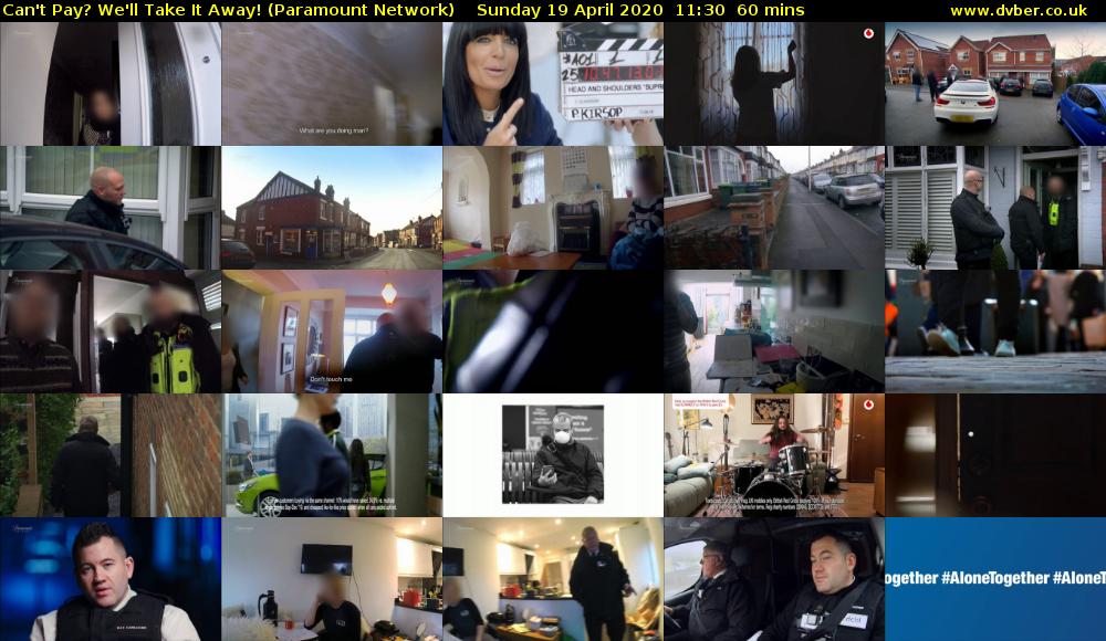 Can't Pay? We'll Take It Away! (Paramount Network) Sunday 19 April 2020 11:30 - 12:30