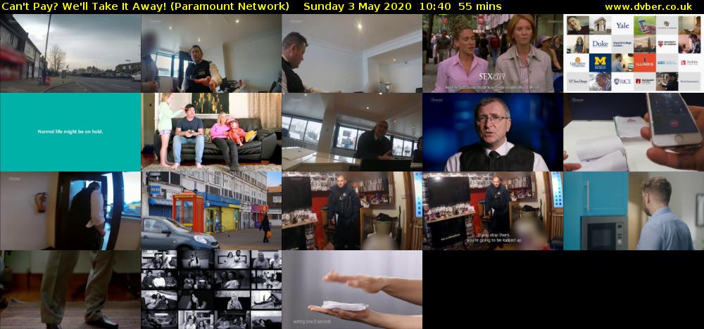 Can't Pay? We'll Take It Away! (Paramount Network) Sunday 3 May 2020 10:40 - 11:35