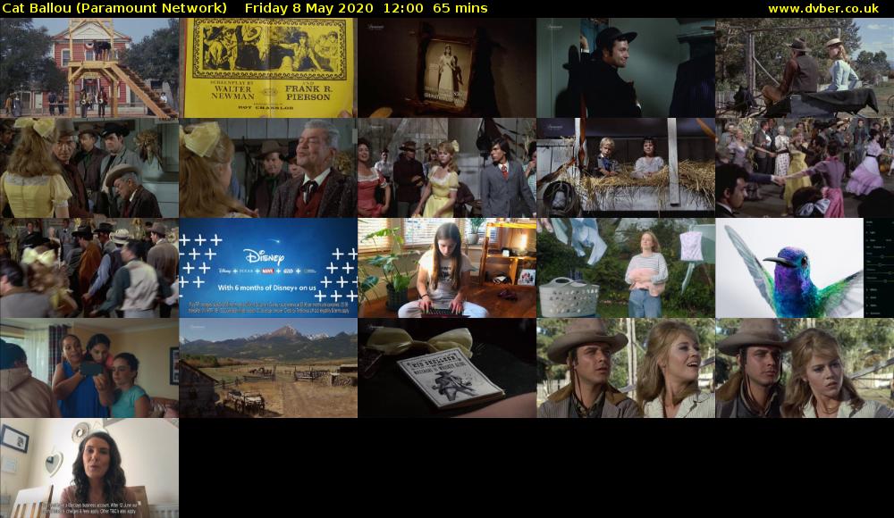 Cat Ballou (Paramount Network) Friday 8 May 2020 12:00 - 13:05