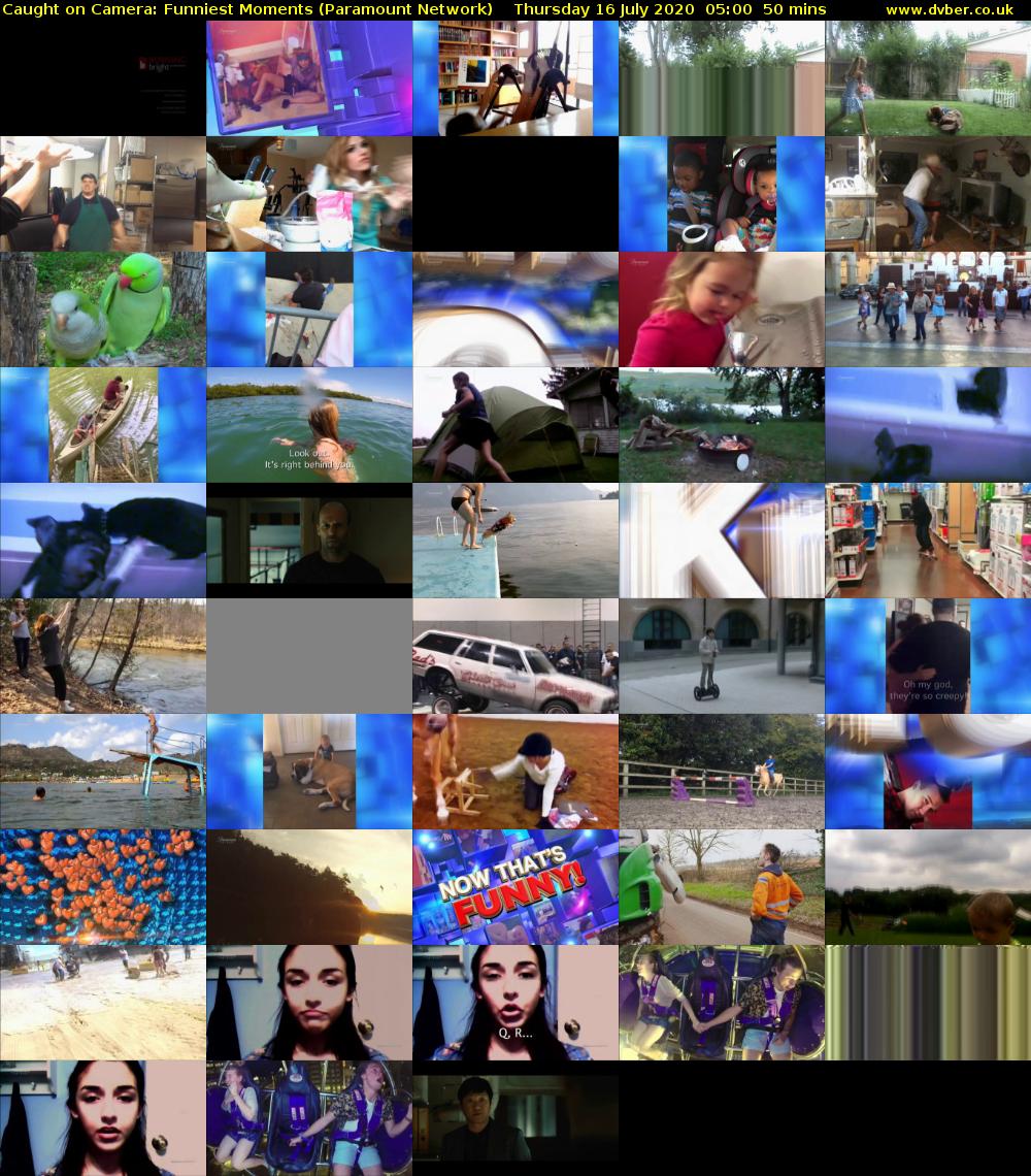 Caught on Camera: Funniest Moments (Paramount Network) Thursday 16 July 2020 05:00 - 05:50