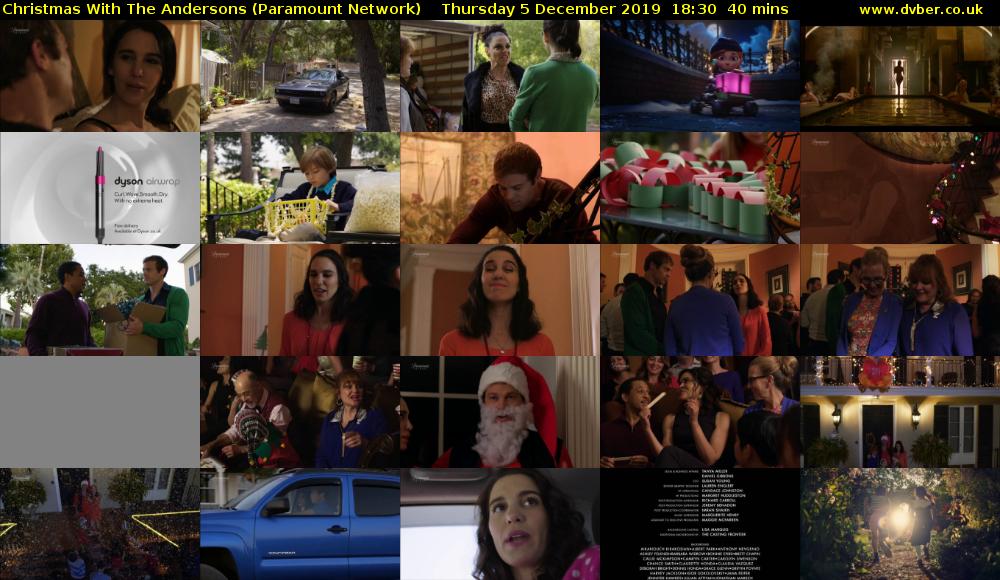 Christmas With The Andersons (Paramount Network) Thursday 5 December 2019 18:30 - 19:10