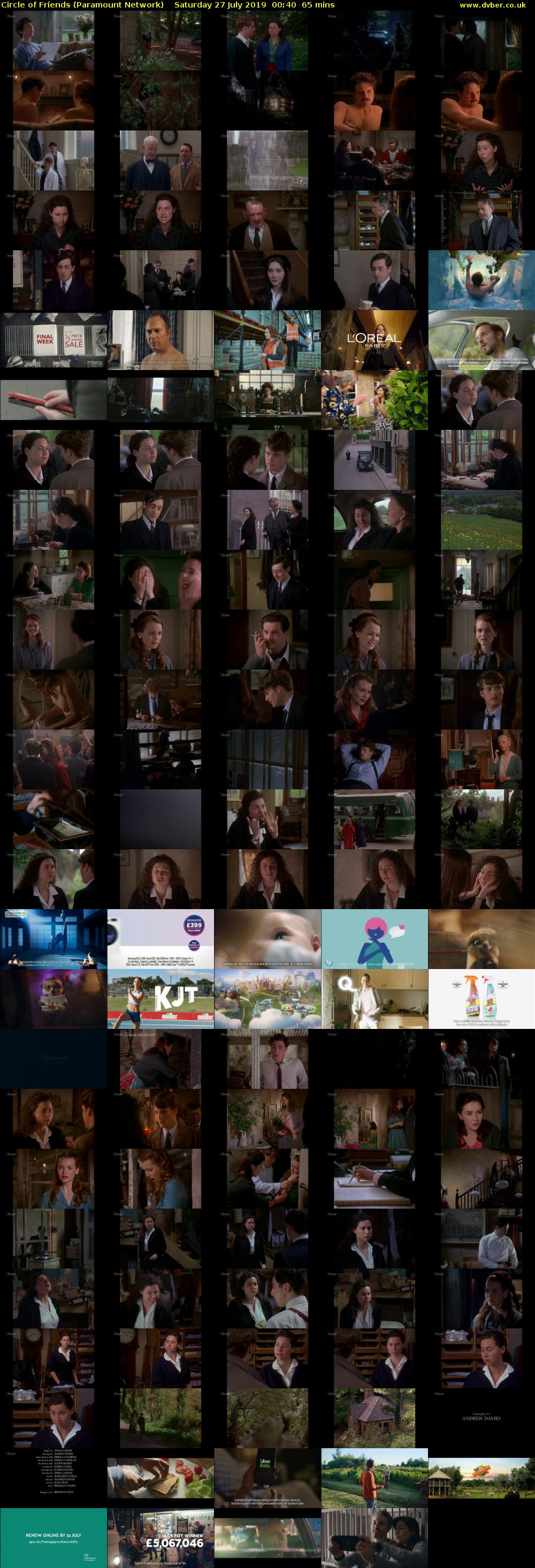 Circle of Friends (Paramount Network) Saturday 27 July 2019 00:40 - 01:45