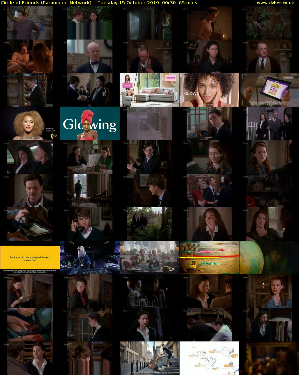 Circle of Friends (Paramount Network) Tuesday 15 October 2019 00:30 - 01:35
