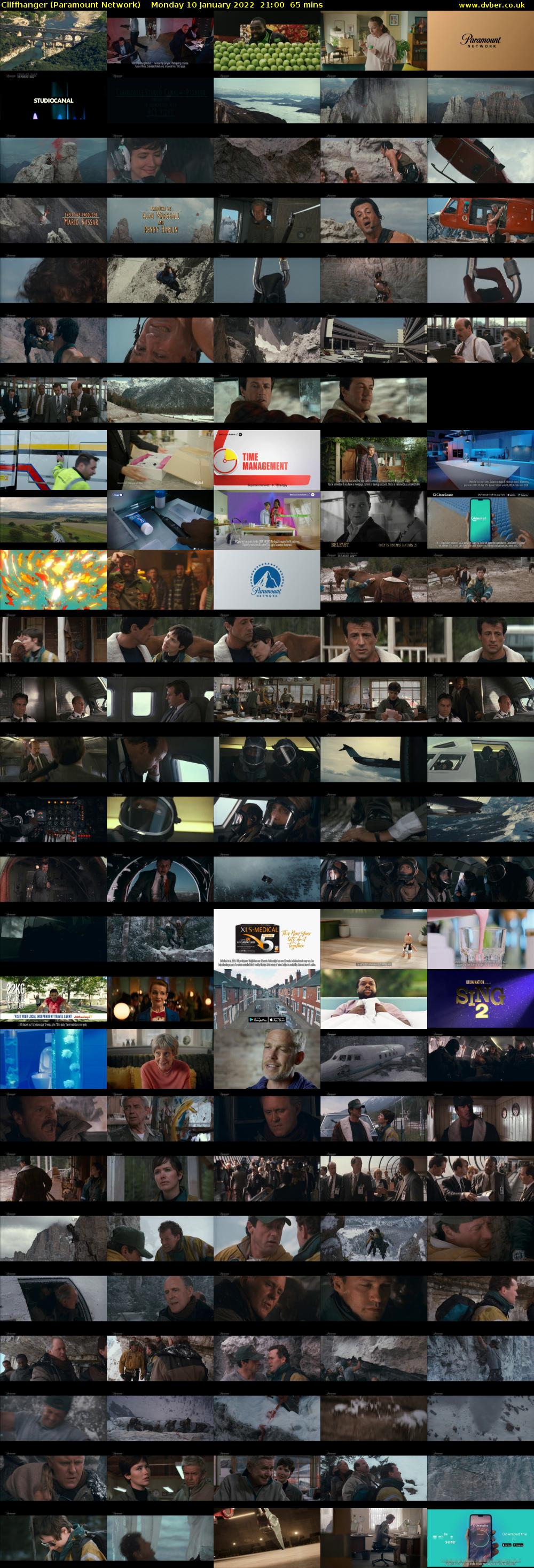 Cliffhanger (Paramount Network) Monday 10 January 2022 21:00 - 22:05
