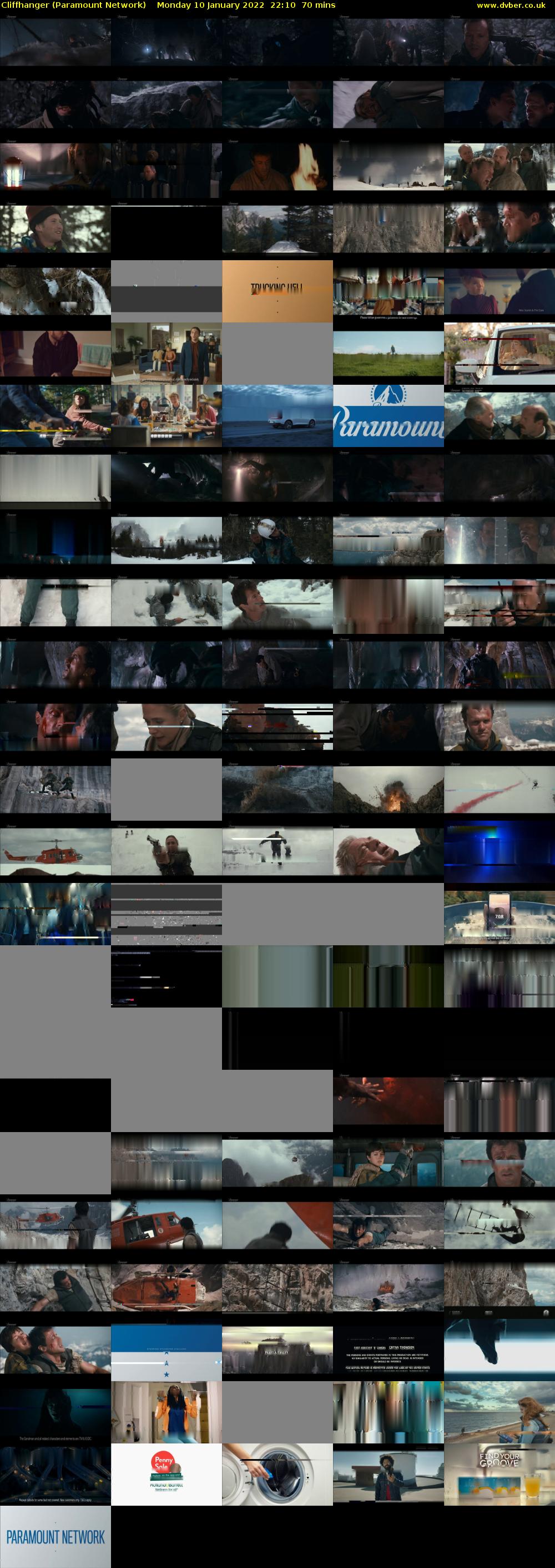 Cliffhanger (Paramount Network) Monday 10 January 2022 22:10 - 23:20