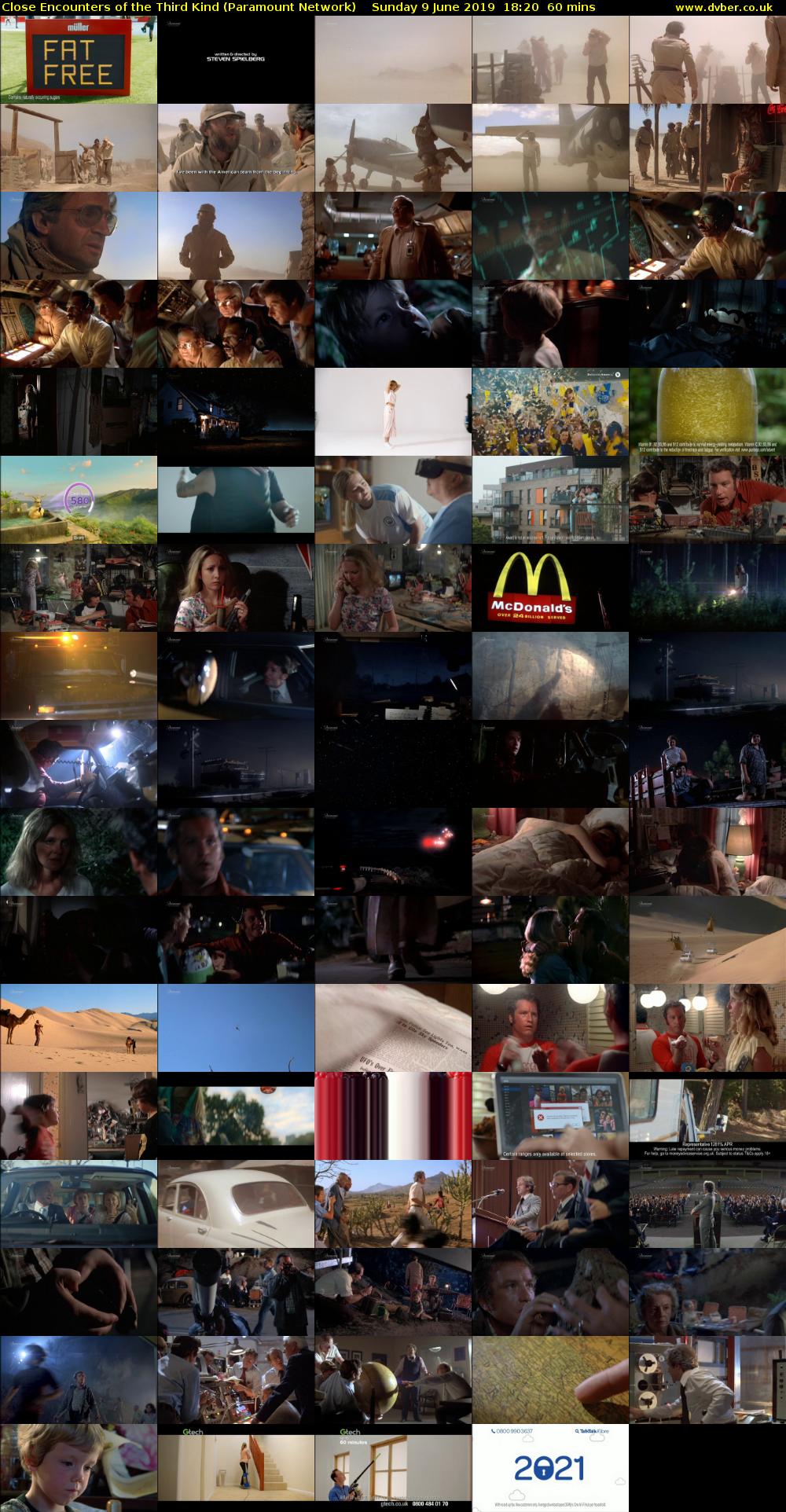 Close Encounters of the Third Kind (Paramount Network) Sunday 9 June 2019 18:20 - 19:20