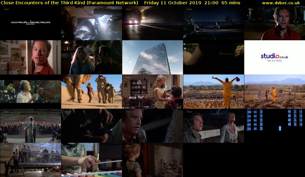 Close Encounters of the Third Kind (Paramount Network) Friday 11 October 2019 21:00 - 22:05