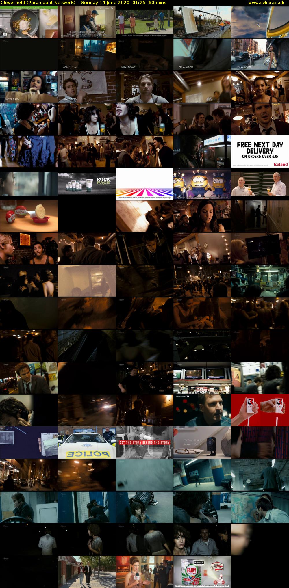 Cloverfield (Paramount Network) Sunday 14 June 2020 01:25 - 02:25
