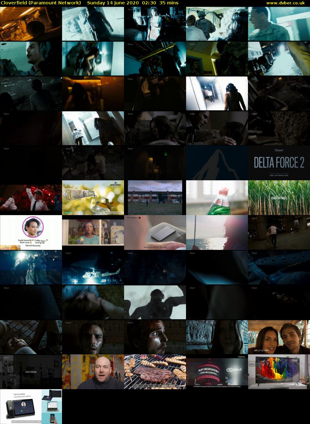 Cloverfield (Paramount Network) Sunday 14 June 2020 02:30 - 03:05