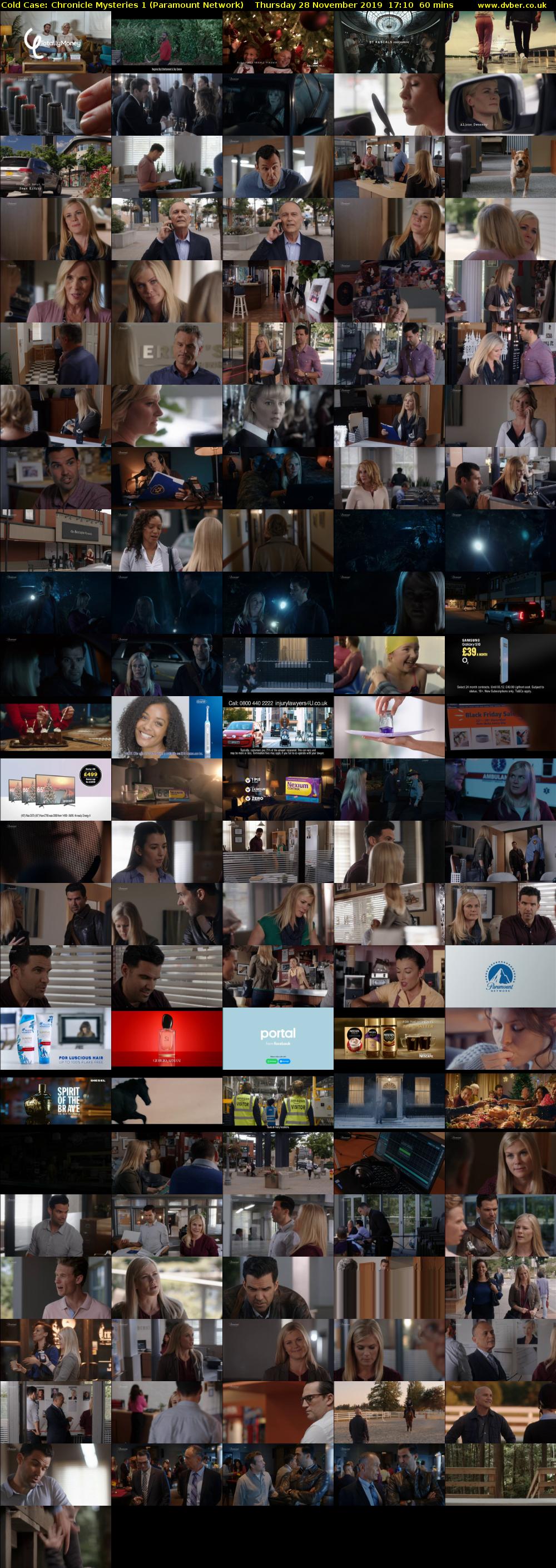 Cold Case: Chronicle Mysteries 1 (Paramount Network) Thursday 28 November 2019 17:10 - 18:10