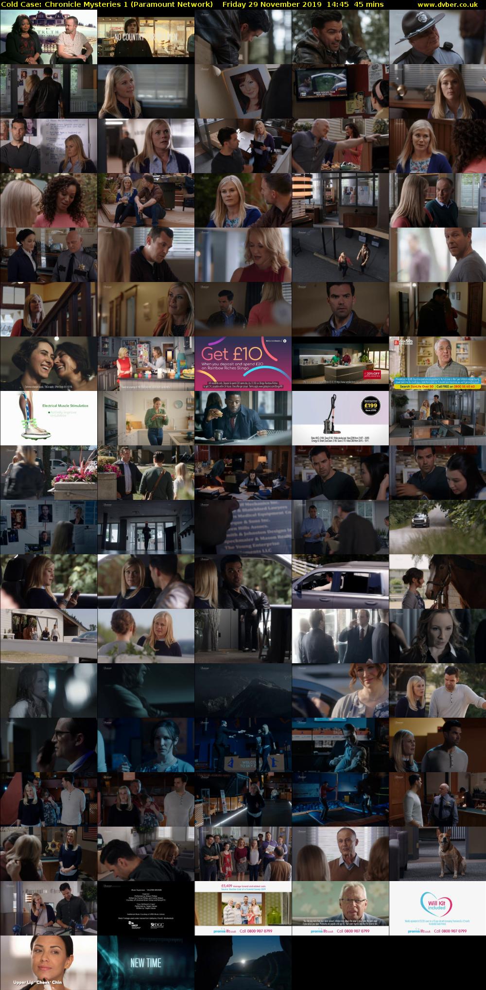 Cold Case: Chronicle Mysteries 1 (Paramount Network) Friday 29 November 2019 14:45 - 15:30