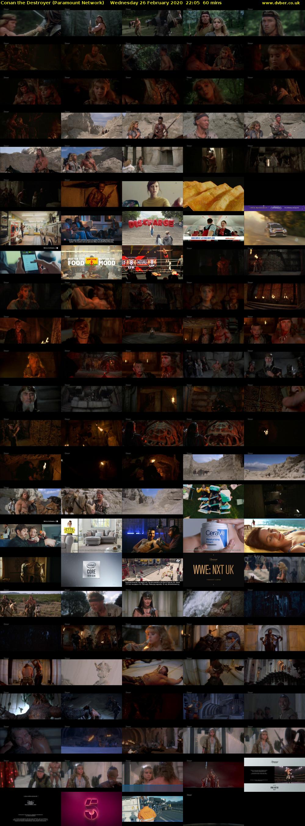 Conan the Destroyer (Paramount Network) Wednesday 26 February 2020 22:05 - 23:05