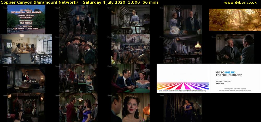 Copper Canyon (Paramount Network) Saturday 4 July 2020 13:00 - 14:00