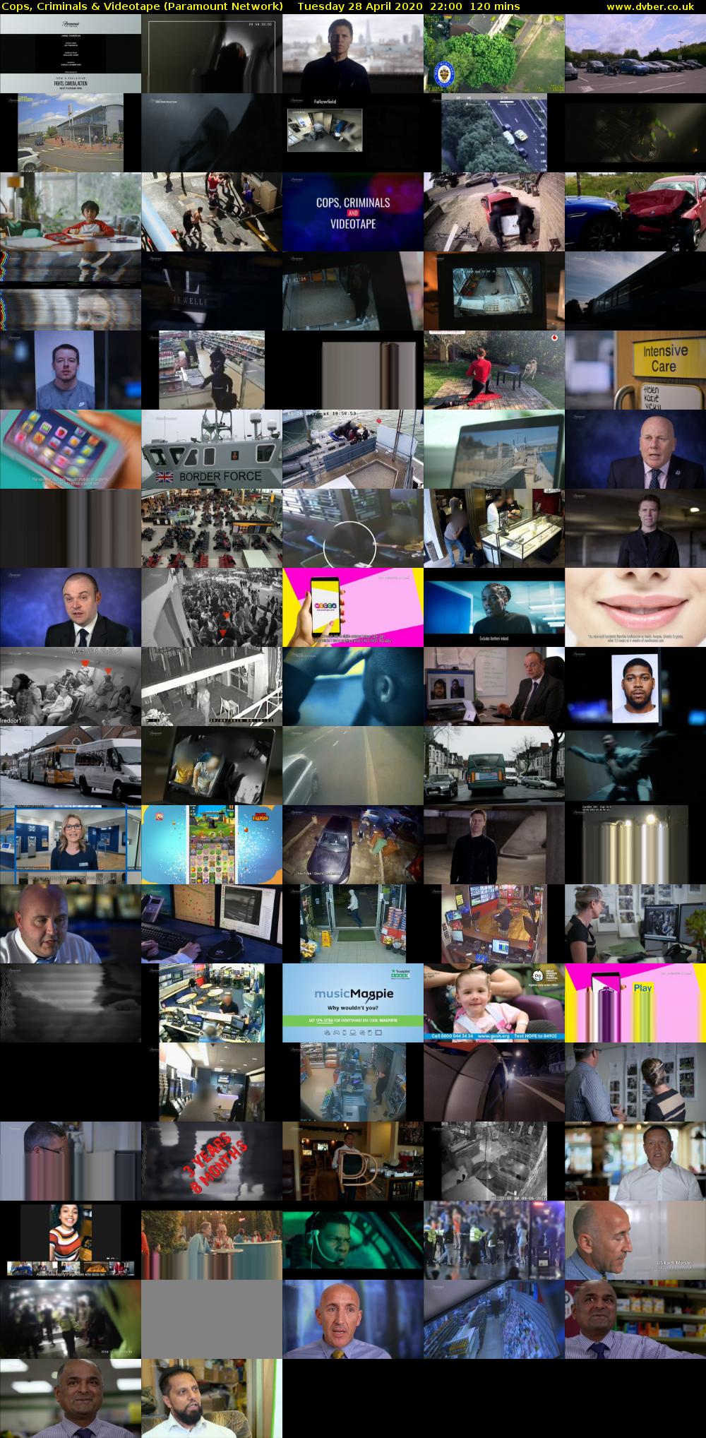 Cops, Criminals & Videotape (Paramount Network) Tuesday 28 April 2020 22:00 - 00:00