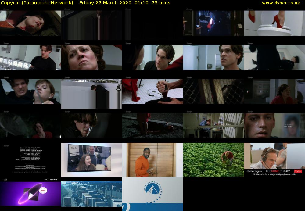 Copycat (Paramount Network) Friday 27 March 2020 01:10 - 02:25