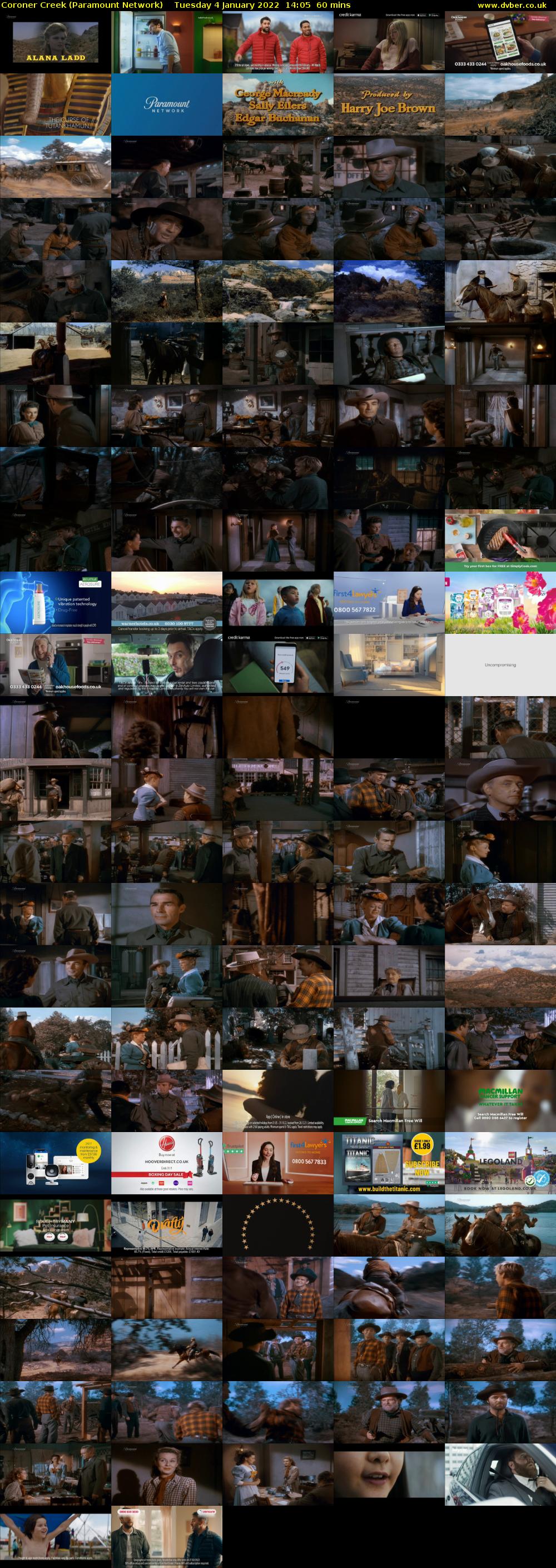 Coroner Creek (Paramount Network) Tuesday 4 January 2022 14:05 - 15:05