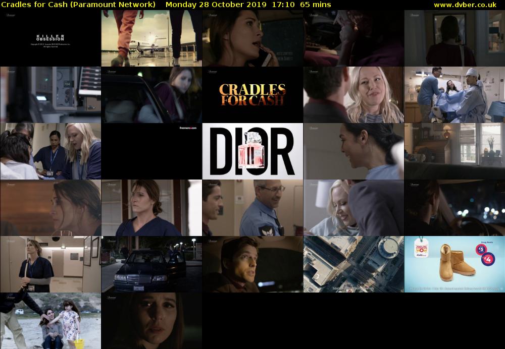Cradles for Cash (Paramount Network) Monday 28 October 2019 17:10 - 18:15