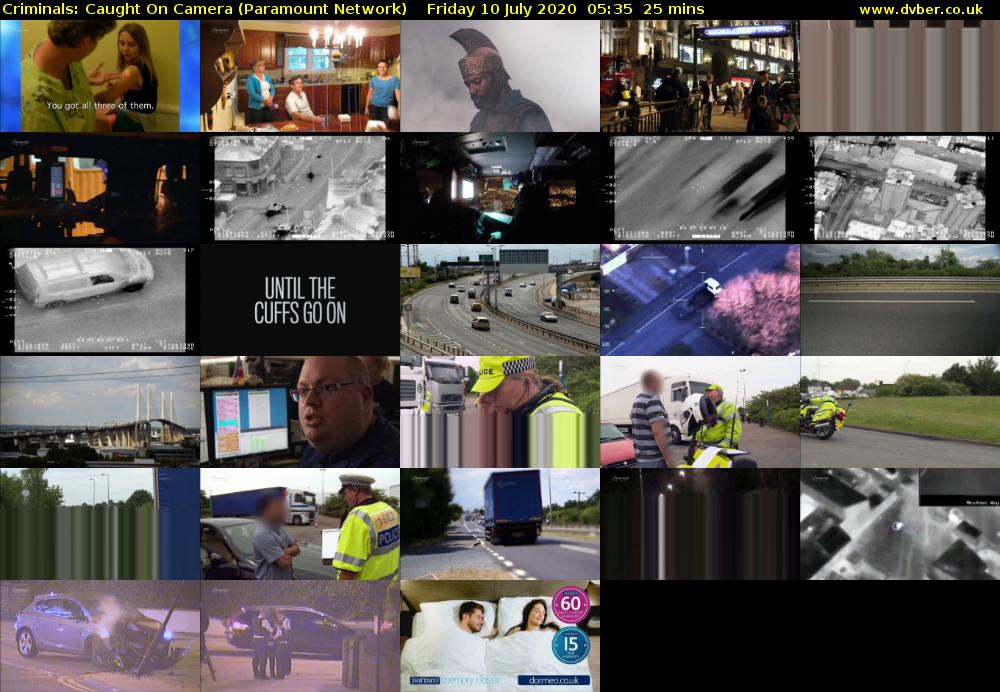 Criminals: Caught On Camera (Paramount Network) Friday 10 July 2020 05:35 - 06:00
