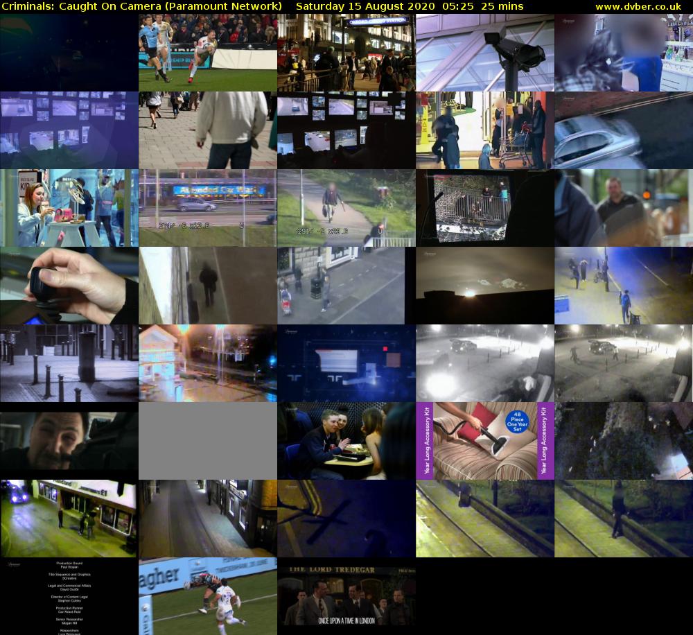 Criminals: Caught On Camera (Paramount Network) Saturday 15 August 2020 05:25 - 05:50