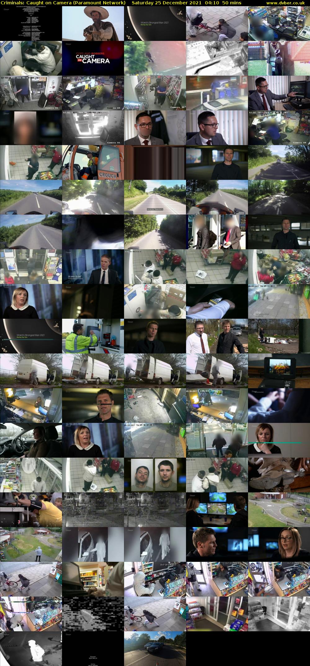 Criminals: Caught On Camera (Paramount Network) Saturday 25 December 2021 04:10 - 05:00