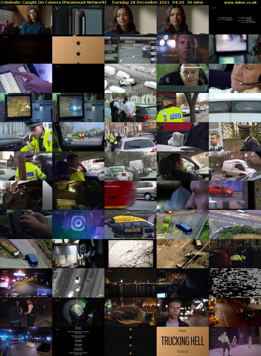 Criminals: Caught On Camera (Paramount Network) Tuesday 28 December 2021 04:20 - 04:50