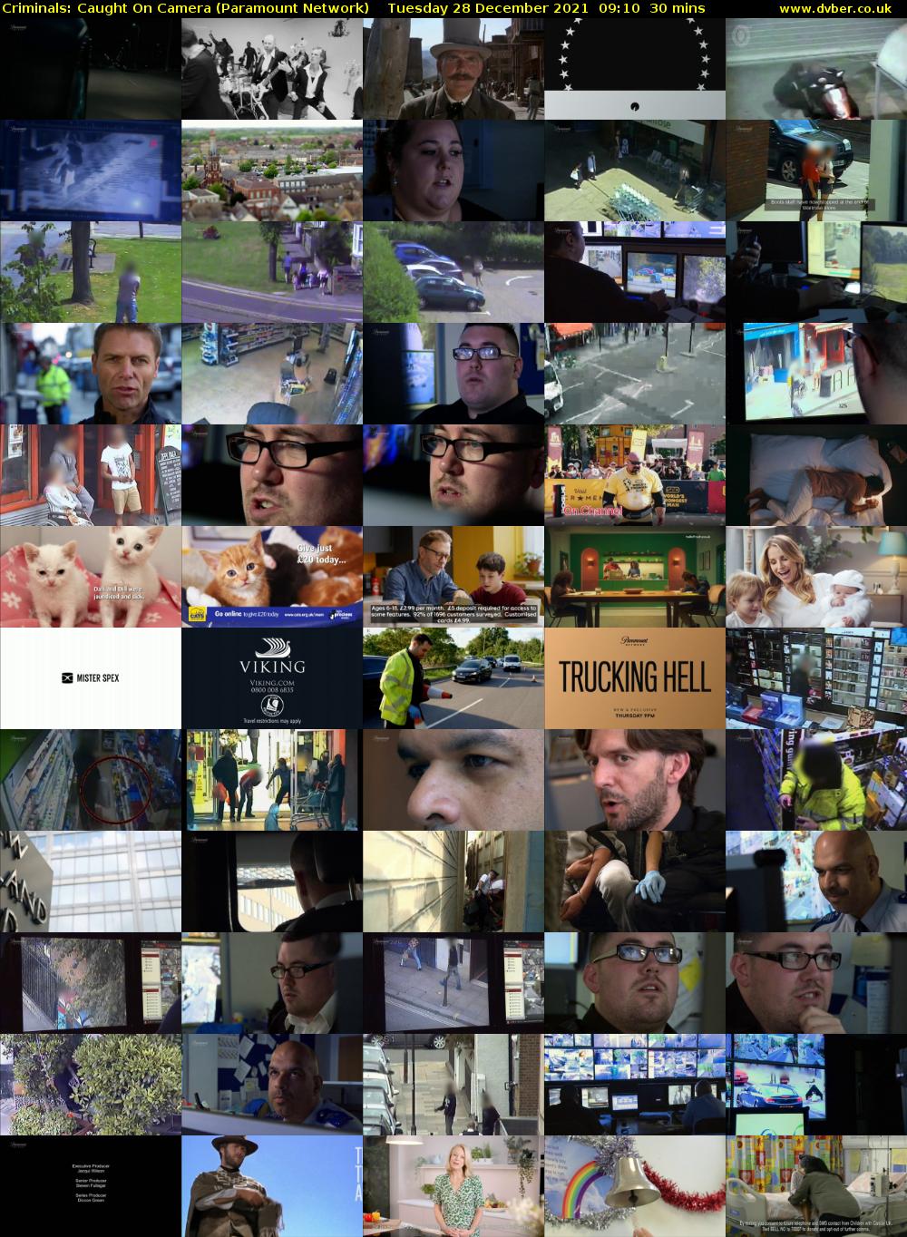 Criminals: Caught On Camera (Paramount Network) Tuesday 28 December 2021 09:10 - 09:40