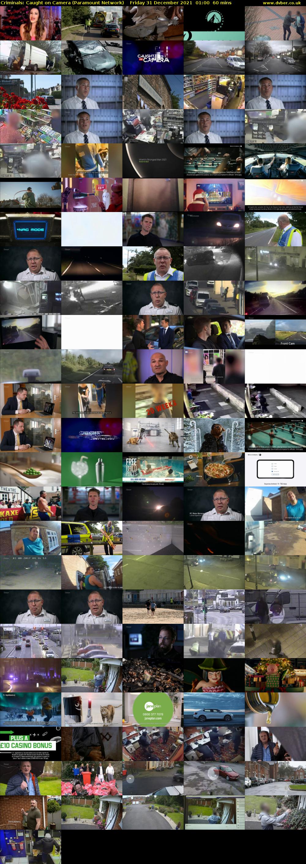 Criminals: Caught On Camera (Paramount Network) Friday 31 December 2021 01:00 - 02:00