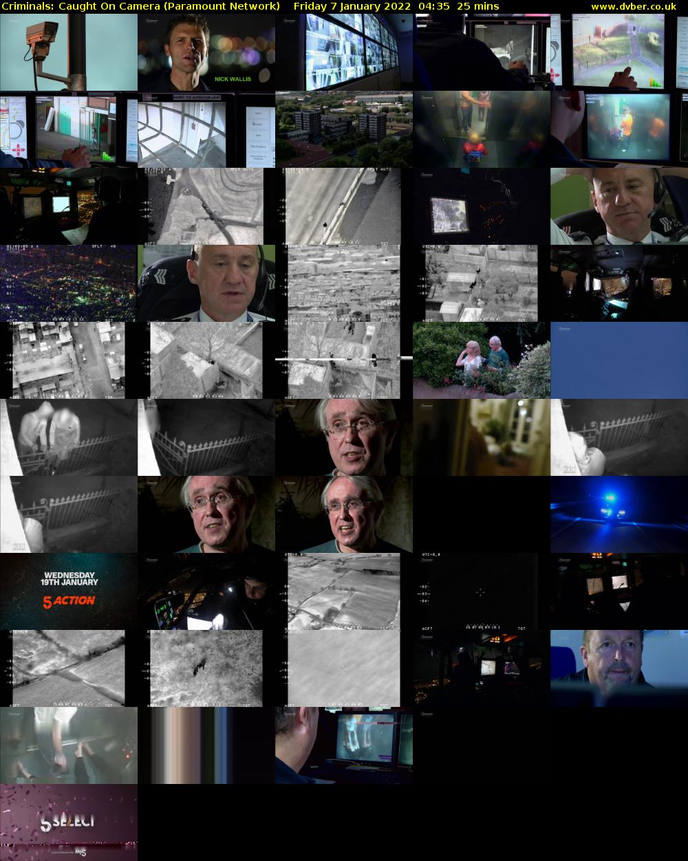 Criminals: Caught On Camera (Paramount Network) Friday 7 January 2022 04:35 - 05:00