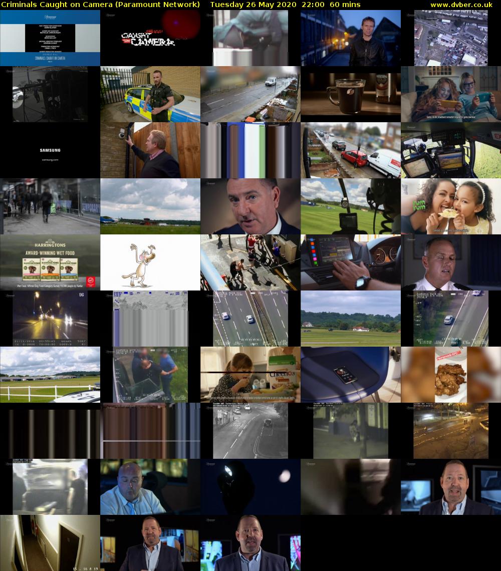 Criminals Caught on Camera (Paramount Network) Tuesday 26 May 2020 22:00 - 23:00